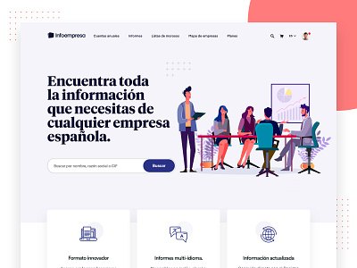 Infoempresa landing design ui uidesign ux web