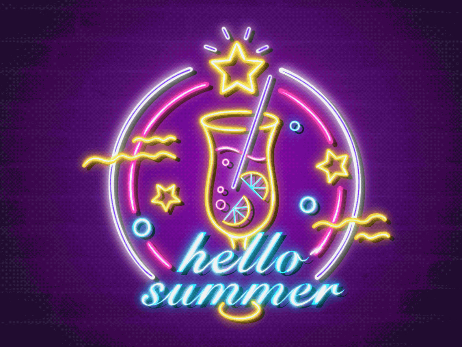 hello summer animation