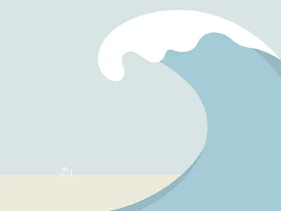 CLIMATE ACTION – 13rd Sustainable Development Goal action artwork beach climate climate change climatechange design development graphicdesign illustration lightcolors oneplanet sustainable tsunami vector water
