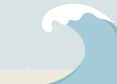 CLIMATE ACTION – 13rd Sustainable Development Goal action artwork beach climate climate change climatechange design development graphicdesign illustration lightcolors oneplanet sustainable tsunami vector water