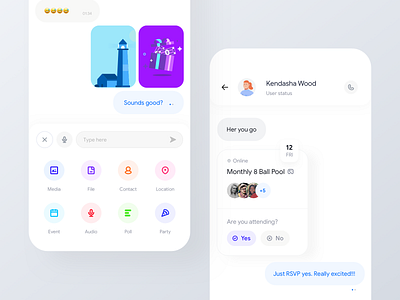 Adding more - Messaging app attachment ui event app event attachment event component event ui message app message attachment poll ui