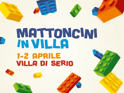 Mattoncini in Villa - LEGO® Exhibition bergamo bricks colorful exhibition explosion exposition lego lego bricks lettering