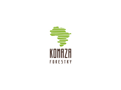 Komaza Forestry Logo Proposal africa connecting design ecology forestry human centered logo map nature parts slices