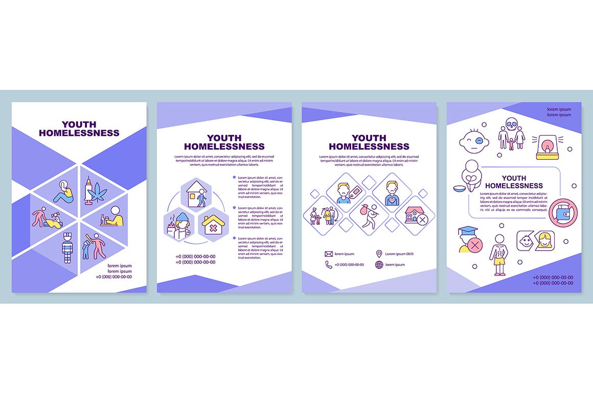 Youth Homelessness Purple Brochure By Bsd Studio On Dribbble