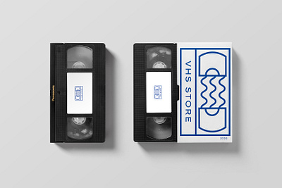 VHS STORE / Brand Identity branding cassette design icon identity logo logodesign logotype package packagedesign packaging tape vector vhs