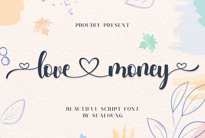 lovel money font love font typography