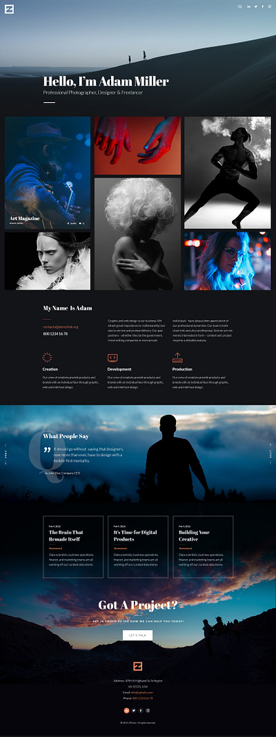 Zpholio – Freelancer Portfolio WordPress Theme! agency creative freelance photography portfolio theme ui web webdesign website wordpress