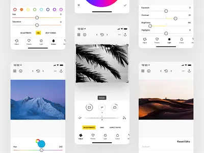 Photo Editor • camera clean darkmode ios ios app light mode photo editor photo studio photograph photography