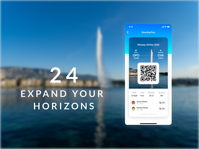 Daily UI #024 - Boarding Pass airline airplane boarding pass challenge clean daily dailyui design geneve porto travel trip trips ui ux