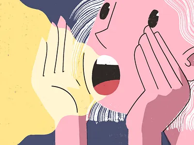 Shout Out advert advertising branding character design digital editorial editorial illustration illustration illustrator limited palette