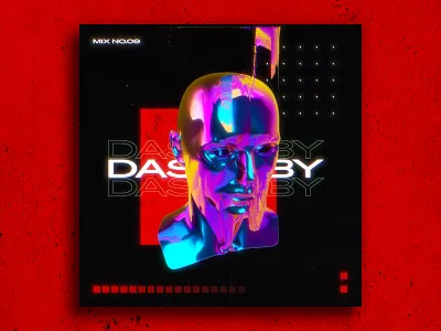 Das Baby Mix 3d after effects berlin branding c4d cinema4d cover art cover artwork cover design design glitch techno