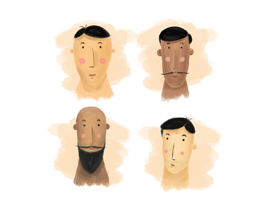 Character Faces adobe illustrator character characterdesign charater design design digital artist flat design flatdesign illustration painting photoshop photoshop art wacom