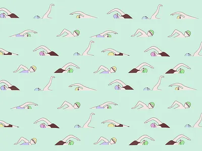 Just keep swimming illustration