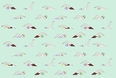 Just keep swimming illustration