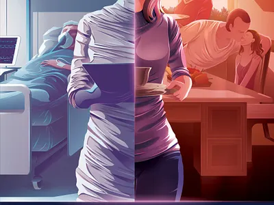 I do my part, you do your part coma coronavirus covid 19 dedicated doctor encouragement epidemic handwash icu illustration infection medical illustration nurse pandemic ppe risk socialdistancing stayhome vector illustration wearmask