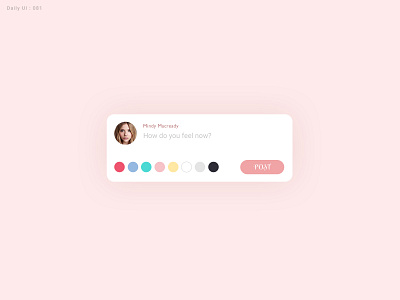 Daily UI Challenge #081 - Status Update daily ui dailyui poster sns ui