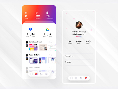 File O - Online Cloud Storage app apps application colorful creative design designer file sharing fliud microsoft illustration inspiration ios android landing page minimal mobile phone muzli ueno tubik ui ux