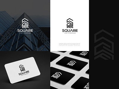 Square Foot Strategies branding icon latter logo logodesign minimal real estate logo