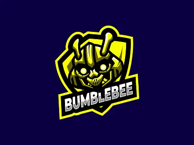 Bumble Bee Logo Esport aggressive badges cartoon college e sport esport fly game gaming gaming logos honey killer bee mascot sport sports sting strong vector wing yellow