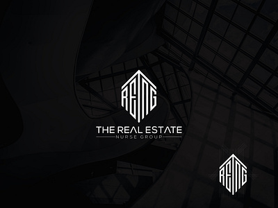 The Real Estate Nurse Group branding icon latter logo logodesign minimal real estate logo typography vector