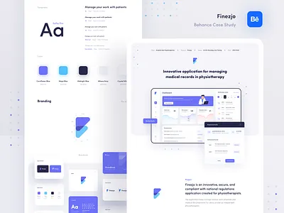 Finezjo - Behance Case Study behance case study dashboard health health app healthcare healthcare app interface management medical medical app stats ui ux