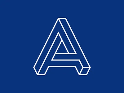 A 3d a abstract brand brand identity design geometric graphic design illusion letter letter a logo logo design logodesign logotype optical illusion symbol typography visual identity