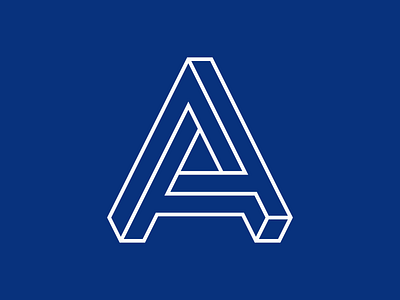 A 3d a abstract brand brand identity design geometric graphic design illusion letter letter a logo logo design logodesign logotype optical illusion symbol typography visual identity