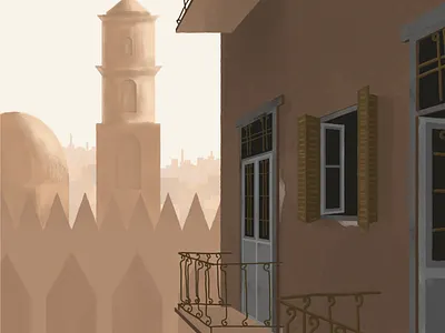 Cairo from my dreams architecture art artwork cairo digital illustration drawing egypt illustration mosque photoshop