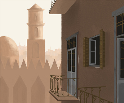 Cairo from my dreams architecture art artwork cairo digital illustration drawing egypt illustration mosque photoshop