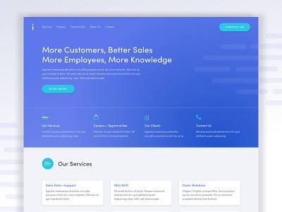 Data Analytics Agency Homepage analytics dailyui data data analytics design header homepage icon iconset landing services website