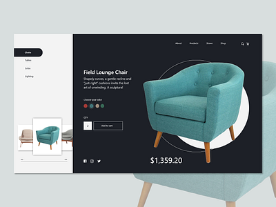 e-commerce shop ui web