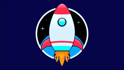 Rocket Illustration design flat icon illustration illustrator vector