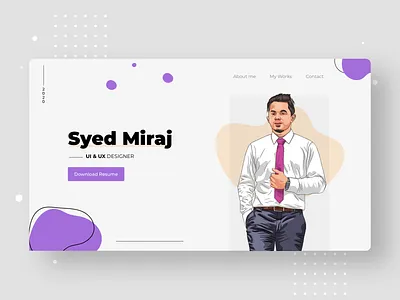 Web Portfolio work in progress branding clean design illustration typography ui ux vector web website