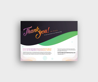 Amazon Product Insert, Thank You Card Design amazon design amazon review card amazon thank you brochure flyer design packaging insert card post card product insert