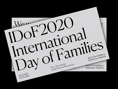 IDoF2020 Invitation art direction georgiaharizani graphic design graphic designer typeface typographic typography