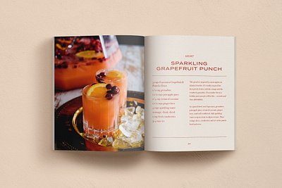 Esperanza | Mocktail Recipe Book brand design collateral editorial design instructions magazine mocktail print collateral print design recipe book