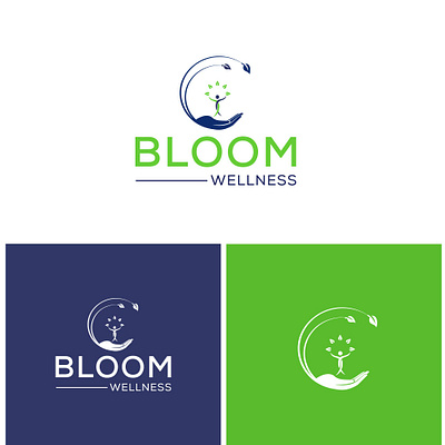 Bloom Logo branding creative design flat identity illustration illustrator logo minimal photoshop typography