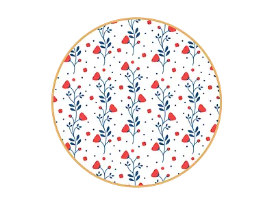 Flower pattern design flower flowers illustration pattern poppy vector