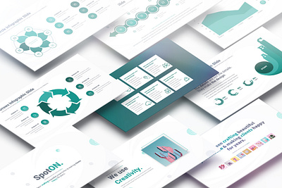 SpotON - Multipurpose PowerPoint Presentation advertising biz business chart clean corporate creative database analysis editable fully editable infographic marketing minimal modern seo slidemaster slides smart social media statistics worldwide