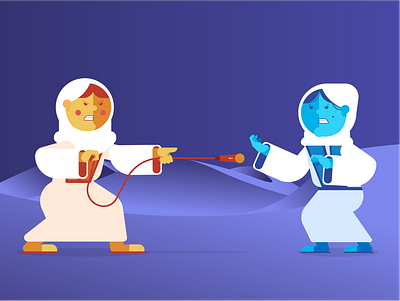 Ramadan Edition - Murotal Kombat character design digital illustration ramadan vector