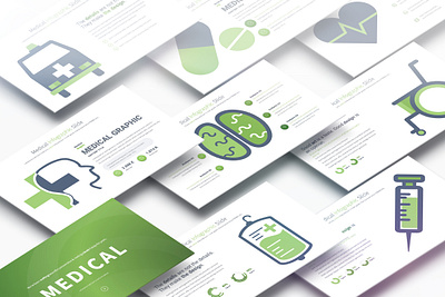 Medical - PowerPoint Infographics Slides design different health healthcare hospital illustrations infographics life medical medical care medical design medicine medlife powerpoint presentation ui