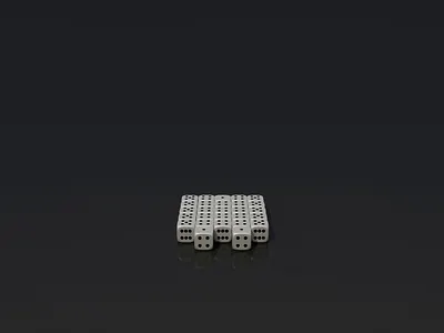 Dice Transform - Animation 3d model animation blender3d dice dice animation dice model transformation