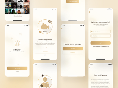 Reach — Where Stars meet their Fans luxury minimal mobile mobile app mobile app design mobile application mobile design mobile ui mobile ux modern product product design pwa rich royal ui uiux ux ux design web