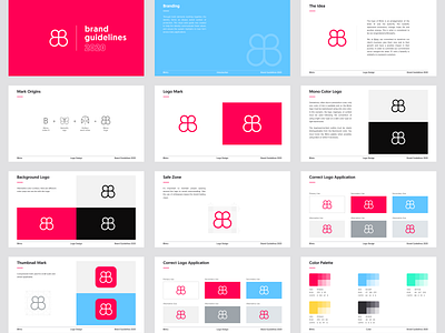 Blinto — Brand Guidelines 🦋 2020 branding branding agency branding design branding identity colorful graphic design logo logo design minimal trend