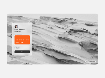 Web Concept — Money Transfer Page design interface desktop minimalism product design replenishment send money ui user experience user interface ux web website