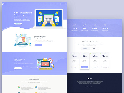 Digital agency & SEO Landing page homepage landing page landingpage psd template ui uiuxdesign web web ui web ui ux