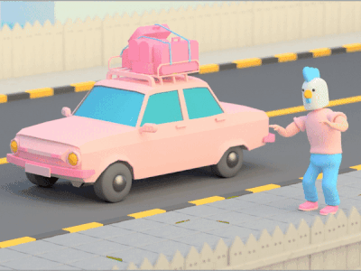 CHICK! 3d aftereffects animation c4d cinema 4d redshift