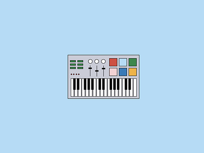 Tracknack MIDI keyboard illustraion illustration art illustrations