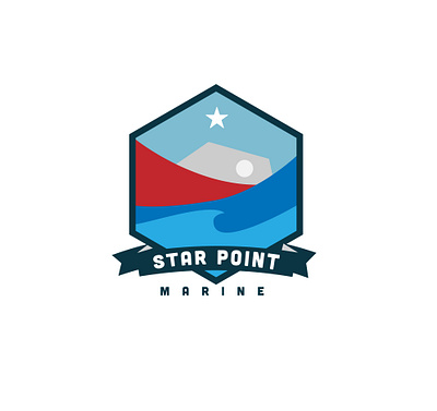 Daily Logo Challenge #23 Boat Logo - Star Point Marine boat boating branding dailylogo dailylogochallenge design illustration logo logodesign marina marine typography vector