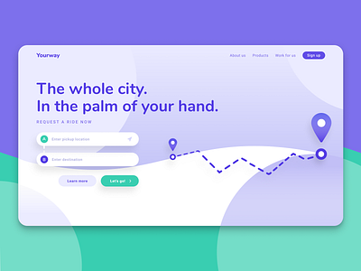 Ride share app branding design graphics illustration typography ui ux web website